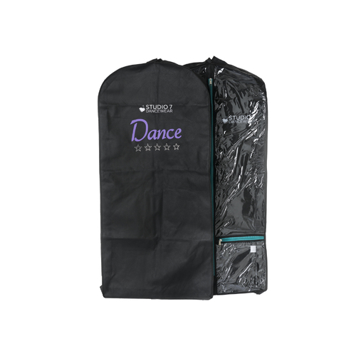 Studio 7 Garment Bag; Purple/ Black