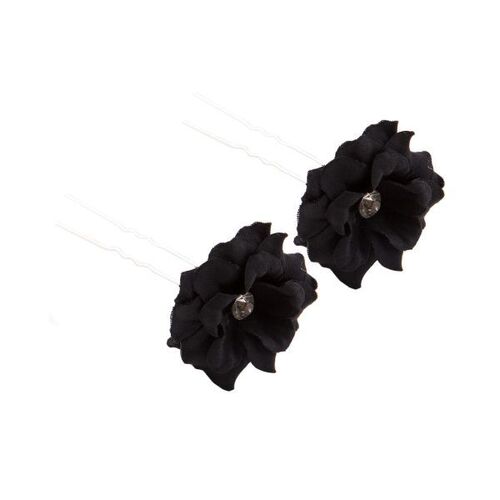 Energetiks Flower Hair Pins; Black