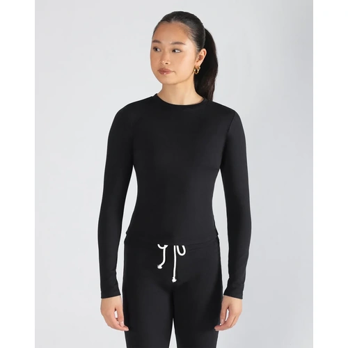 Energetiks Olympia Long Sleeve Fitted Tee; Black; Adult Large