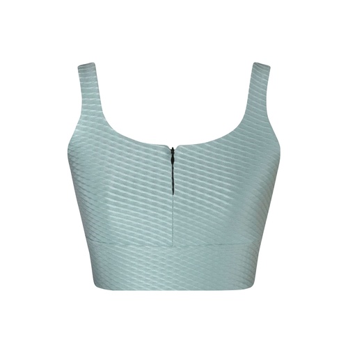 Energetiks Elysia Zip Crop Top Adult Large; Sea Mist 