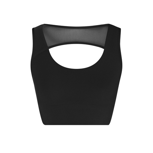 Energetiks Delta Crop Top; Adult Large; Black 