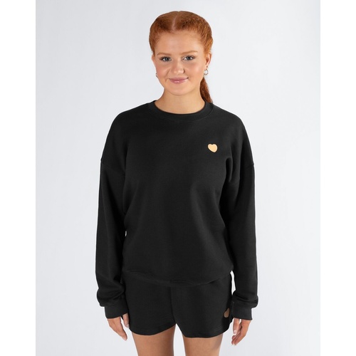 Sydney Crew Sweater V2; Orange Sherbert; Child Large