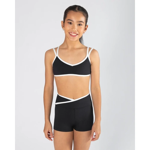 Colette Crop Top; Black; Adult Large