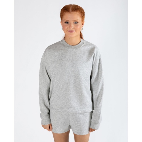 Energetiks Sydney Crew Sweater; Grey Marle; Child Large