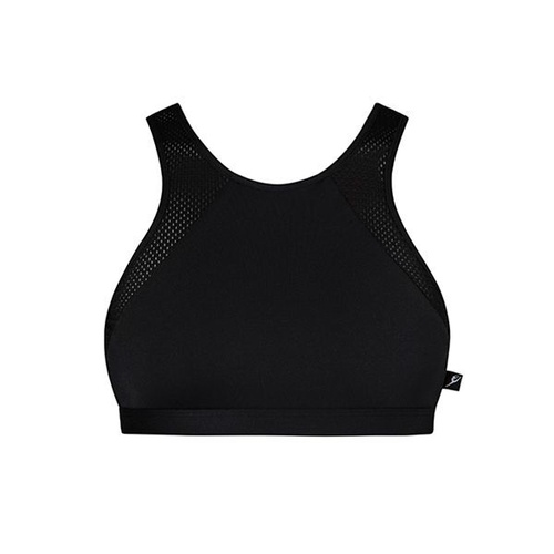 Energetiks Alaina Crop Top Child Large; Black Sports Mesh
