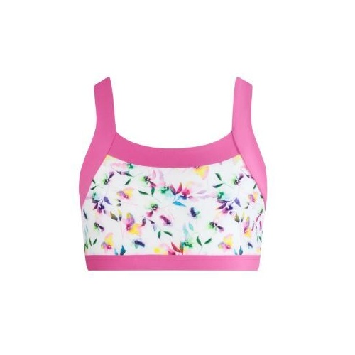 Energetiks Remi Twist Crop Top; Bloom; Child Large