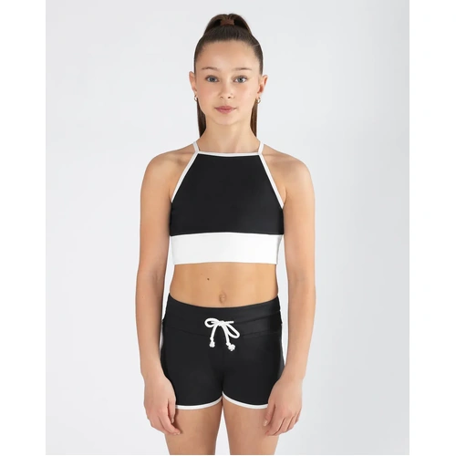 Energetiks Mave Crop Top; Black; Child X- Small