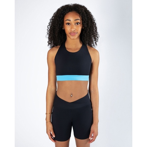 Energetiks Skyler Crop Top; Black; Child Large