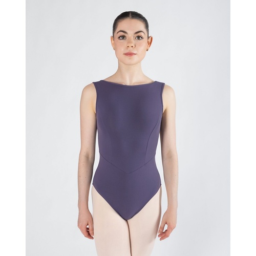 Energetiks Veronica Low Back Leotard; Grape; Adult Small