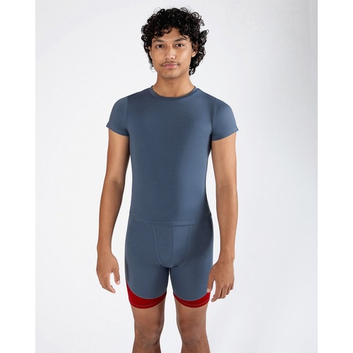 Energetiks Olympia Mens Fitted Tee; Adult Medium; Elemental Blue