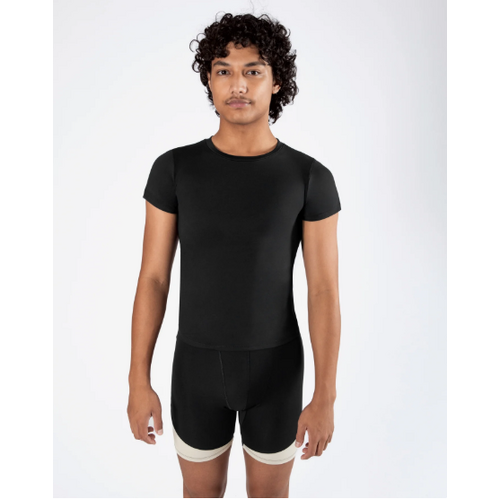 Energetiks Olympia Mens Fitted Tee; Adult Large; Black