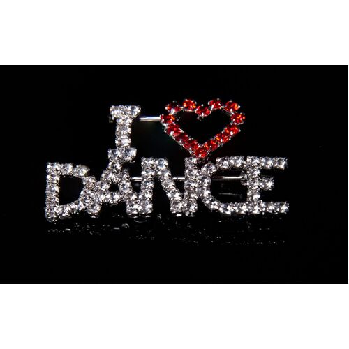 I Love Dance Brooch