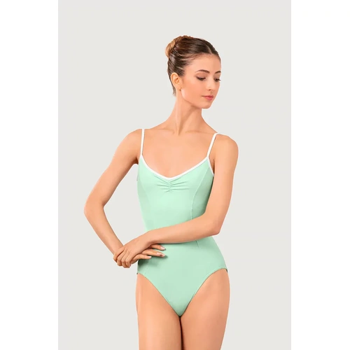 Bloch Arve Soft Gathered Front & Back Womens Leotard;Mint/White;X- Large