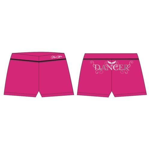 Mad Ally Dancer Shorts Adult 10 Colour; Pink