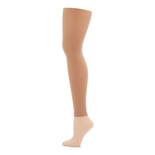 Capezio Hold & Stretch Footless Tights Adult Large; Light Suntan