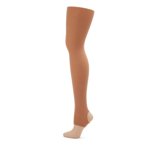 Capezio Hold & Stretch Stirrup Tight Adult Small; Suntan