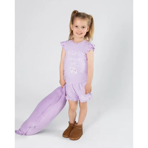 Energetiks Tutu Sleepy Pyjama Set; Purple; Child Large 