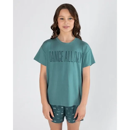 Energetiks Dance All Day Pyjama Set; Teal; Adult Large