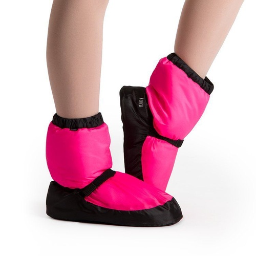Bloch Pink Fluro Warm Up Bootie Adult Large