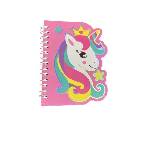 Mad Ally Spiral Notebook; Pink Unicorn