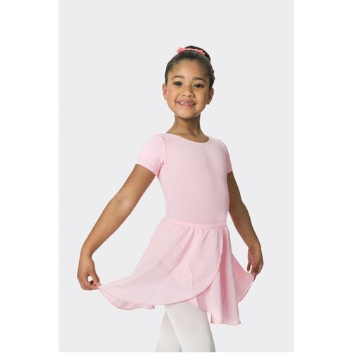 Studio 7 Mock Wrap Skirt Child X- Small; Ballet Pink
