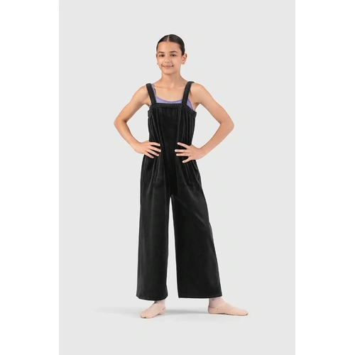 Bloch Susan Girls Velvet Long Gumbie; Black; Girls 10