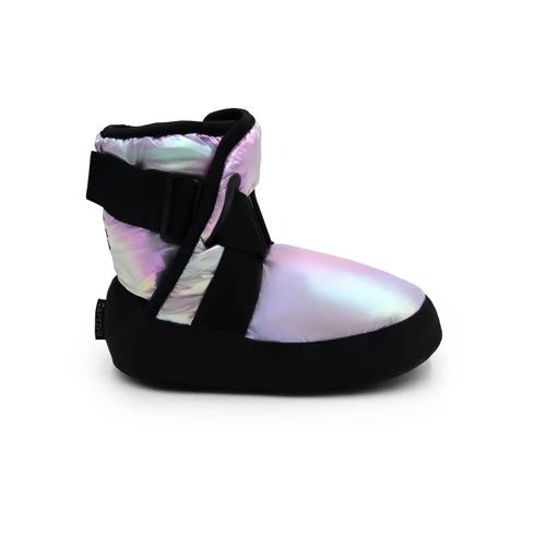 Capezio Glam warm up booties; Metallic Lavender; Adult Medium