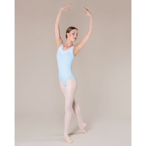 Energetiks Hannah Lace Leotard Adult Medium; Baby Blue