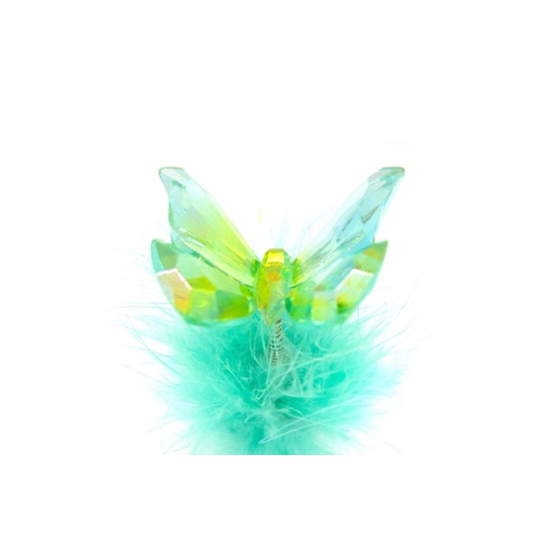 Mad Ally Butterfly Fluffy Pen; Green