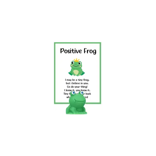Inspirational Cards with Toy Frog