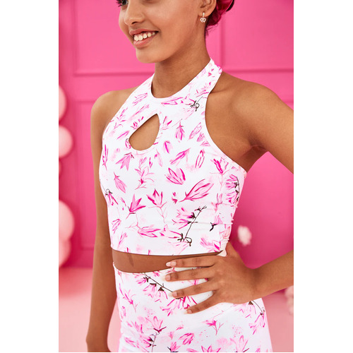 Claudia Dean Key Crop Pink Collection Adult Small; Pinkbelle