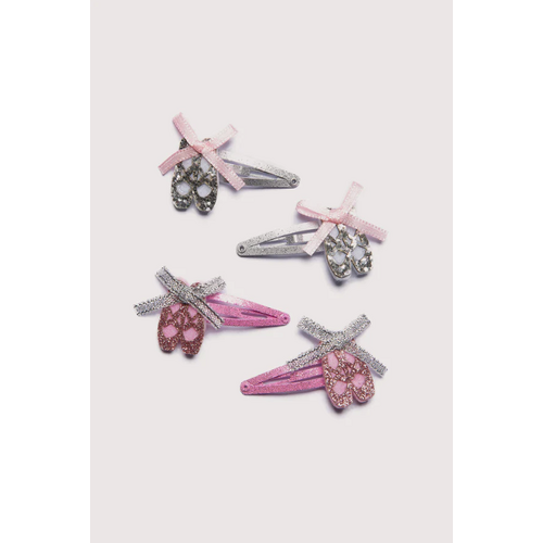 Mad Ally Ballet Shoe Glitter Hair Clips