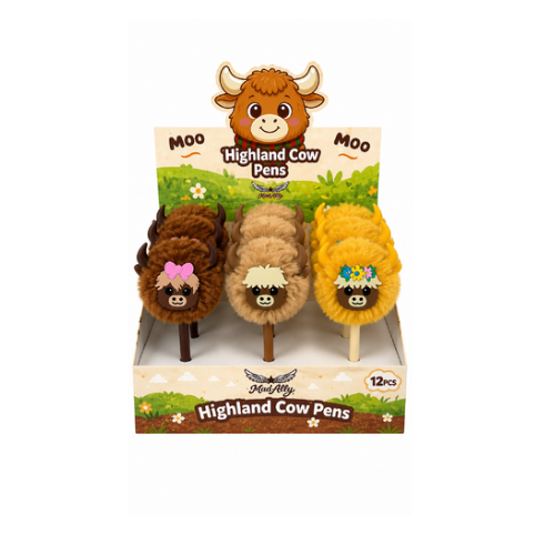 Mad Ally Highland Cow Fluffy Pens