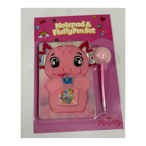 Mad Ally Fluffy Notebook - Axolotl