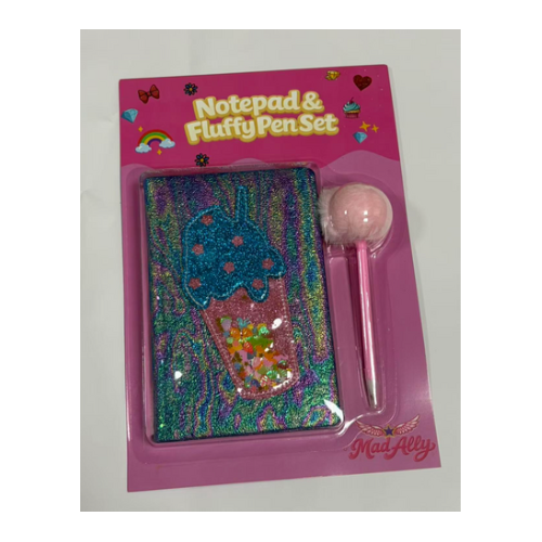 Mad Ally Fluffy Notebook - Milkshake
