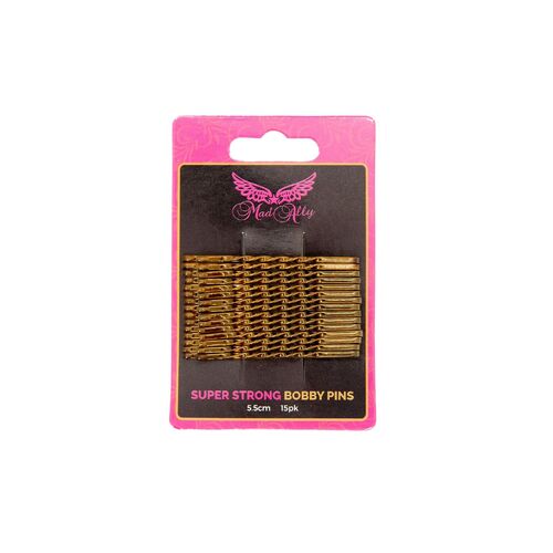 Mad Ally Super Strong Bobby Pins; Blonde