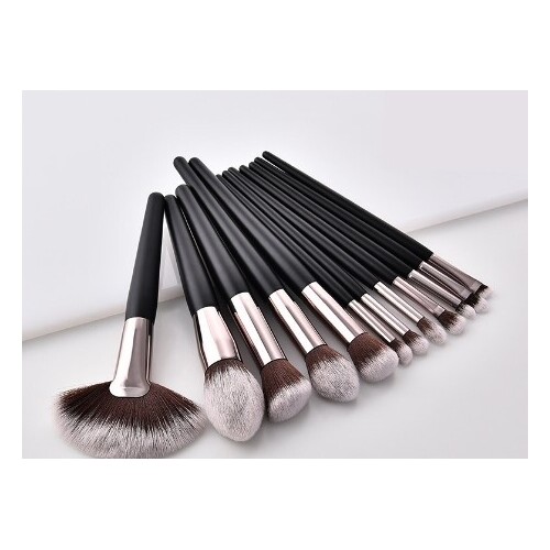 Make Up Brush 12 Piece - Black