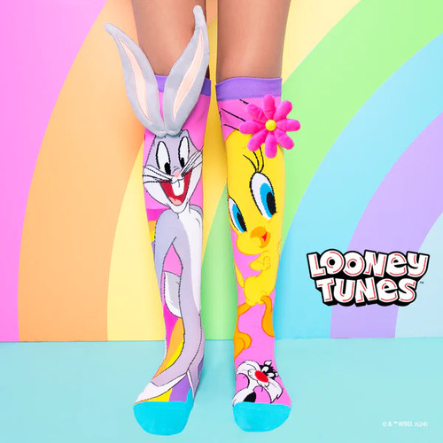 Mad Mia Tweety and Bugs Bunny Socks